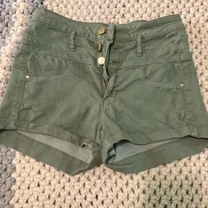 Olive Green Women's Shorts